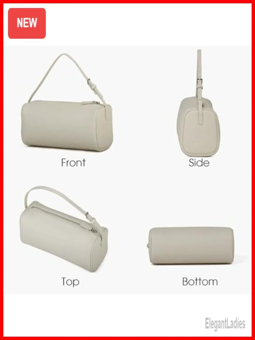 DONNAIN Full-Grained Leather Crossbody Hobo Bag for Women
